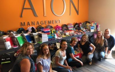 September 8, 2018: AION Gives Back Completes Successful Back to School Supply Drive